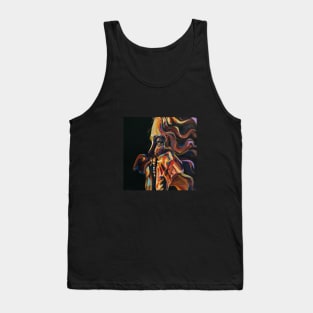 Girl Portrait with butterfly Tank Top